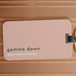 赤面ピモダンッミニマルクフェミニンイガーリーンスタグラム ラゲッジタグ