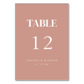 赤面ピモダンッ結婚ク テーブルナンバー (正面)