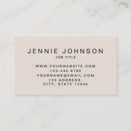 赤面ピモダンンクミニマル写真QRコード 名刺 (裏面)