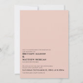 赤面ピンクいつ私たちはあなたを延期したハグ結婚できる 招待状 (裏面)