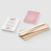 赤面ピンクおよびバラ金ゴールドフローラ結婚式 プログラム ハンドファン (組立なし)