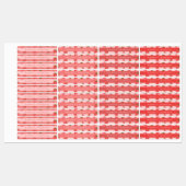 赤面ピンクかわいいイチゴ防水名キッズ ラベル (シート)