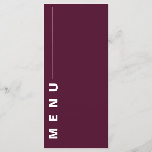 赤面ピンクかわいらしブルゴーニュフローラ結婚披露宴 メニュー (裏面)