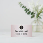 赤面ピンクきらめくまつげ顧客ロイヤリティカード ロイヤリティカード (スタンド正面)