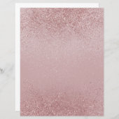 赤面ピンクきらめくグリッターダストスクラップブック紙 (正面/裏面)