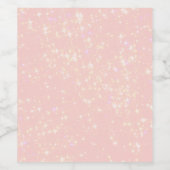 赤面ピンクきらめく-文字、モノグラムを追加したい ワインラベル (シングルラベル)