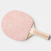 赤面ピンクきらめく-文字、モノグラムを追加したい 卓球ラケット (横)