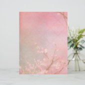 赤面ピンクさくらんぼブロッサムスクラップブック紙 (スタンド正面)