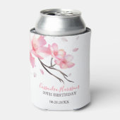 赤面ピンクさくらんぼブロッサム桜誕生日 缶クーラー (缶正面)