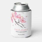 赤面ピンクさくらんぼブロッサム桜誕生日 缶クーラー (缶裏面)