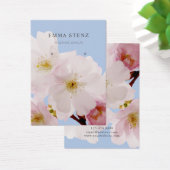 赤面ピンクさくらんぼ花イヤリングディスプレイカード (デスク)