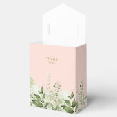 赤面ピンクその女の子の緑の金ゴールド赤ちゃんシャワー フェイバーボックス (オープン)