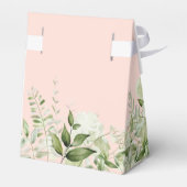 赤面ピンクその女の子の緑の金ゴールド赤ちゃんシャワー フェイバーボックス (裏面サイド)