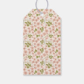 赤面ピンクとクリームアーチ結婚型 ギフトタグ (裏面)