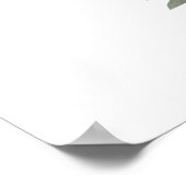 赤面ピンクとバラ金ゴールド結婚フローラの歓迎 ポスター (角)