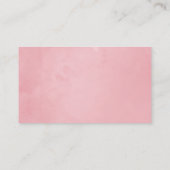 赤面ピンクとバラ金ゴールド結婚フローラ プレイスカード (裏面)