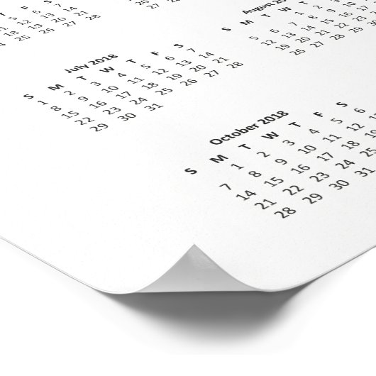 赤面ピンクとフェイク金ゴールドの花 | 2018カレンダー ポスター (角)