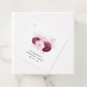 赤面ピンクとブルゴーニュのフローラ フェイバータグ (インサイチュ)