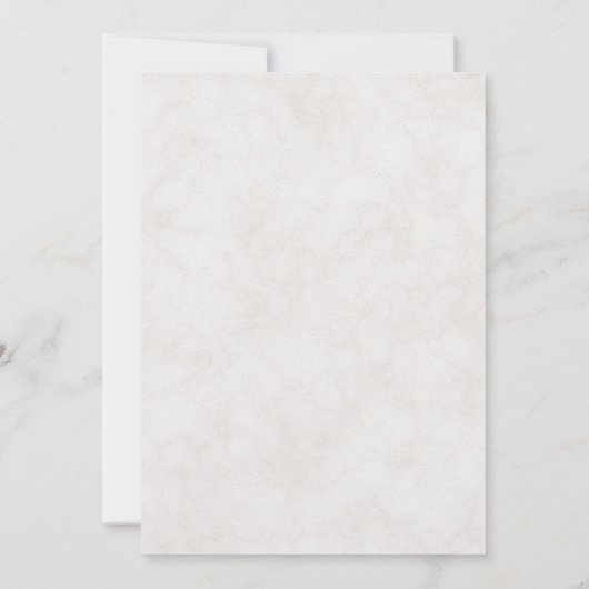 赤面ピンクと白フェミニンフローラブライダルシャワー 招待状 (裏面)