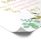 赤面ピンクと緑モモザバー徴候 ポスター (角)