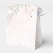 赤面ピンクと緑葉のシ結婚ック フェイバーボックス (裏面サイド)