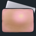 赤面ピンクと茶色のグラデーション ラップトップスリーブ<br><div class="desc">グラデーションデザイン – オーラ効果 – ブラウン、赤面ピンク、クリームベージュ。</div>