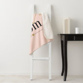 赤面ピンクと金ゴールドの世界最高ののママエレガント シェルパブランケット (インサイチュ)