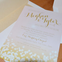 赤面ピンクと金ゴールドスパークル結婚ズ