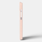 赤面ピンクと金ゴールドドエレガントットモノグラム Case-Mate iPhoneケース (裏面 / 左)