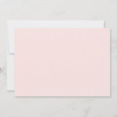 赤面ピンクと金ゴールドフローラボホガールベビーシャワー 招待状 (裏面)