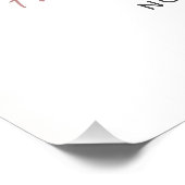 赤面ピンクと金ゴールドフローラ60th誕生日へようこそ ポスター (コーナー)