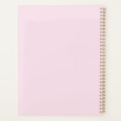 赤面ピンクと金ゴールド |モノグラモダンム プランナー手帳 (裏面)