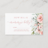 赤面ピンクどのように大きいママの腹の囲いカード エンクロージャーカード (正面)