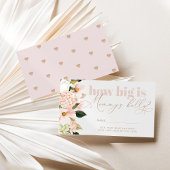 赤面ピンクどのように大きいママの腹の囲いカード エンクロージャーカード