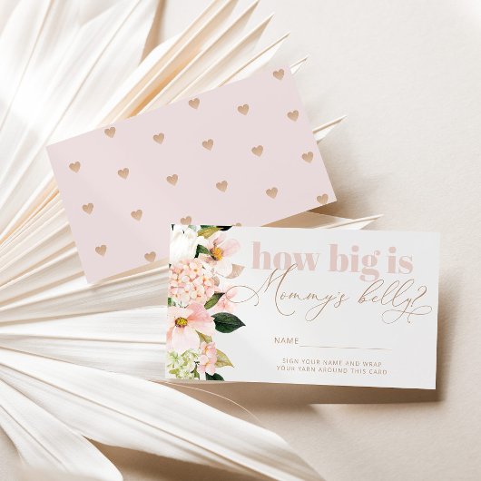 赤面ピンクどのように大きいママの腹の囲いカード エンクロージャーカード