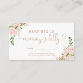 赤面ピンクどのように大きいママの腹の囲いカード エンクロージャーカード (正面)