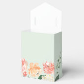 赤面ピンクのオレンジ色のフローラの結婚水色 フェイバーボックス (オープン)