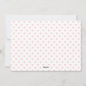 赤面ピンクのバラフローララブフォトヴァレンティーンズデイ シーズンカード (裏面)