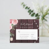 赤面ピンクのバラ素朴なブルゴーニュ結婚ーの (スタンド正面)