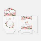 赤面ピンクのバラ フェイバーボックス (折り畳みなし)