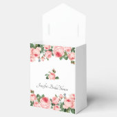 赤面ピンクのバラ フェイバーボックス (オープン)