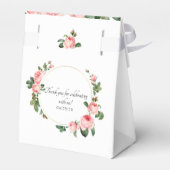 赤面ピンクのバラ フェイバーボックス (裏面サイド)