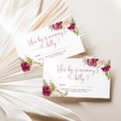 赤面ピンクのバーガンディどのように大きいママの腹 エンクロージャーカード