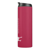 赤面ピンクのパーソナライズされたブリーズメイド熱タンブル タンブラー (回転右)