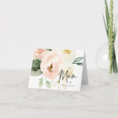 赤面ピンクのフローラが私の結婚式の日の贈り物に カード (正面)