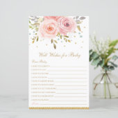 赤面ピンクのフローラが赤ちゃんのシャワー活動を願う (スタンド正面)