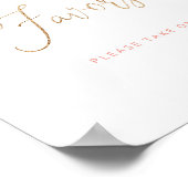 赤面ピンクのフローラの好意 ポスター (角)