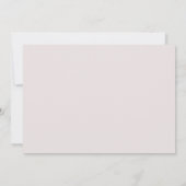 赤面ピンクのフローラは日付の写真カードを保存 招待状 (裏面)