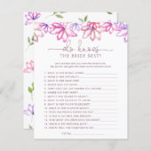 赤面ピンクのフローラは花嫁のゲームを知っ最高のている (正面/裏面)