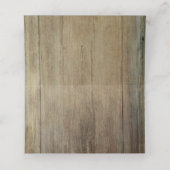 赤面ピンクのフローラストリングライト素朴ウッド プレイスカード (内部開封)